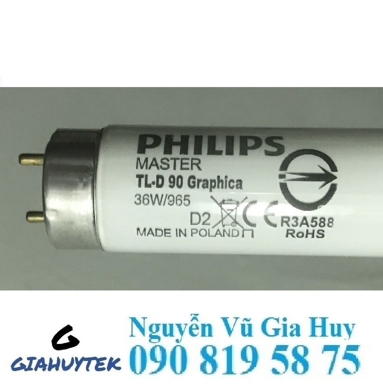 Bóng đèn D65 Philips TL-D 90 Graphica 36W/965: Giải pháp chiếu sáng chuẩn màu cho sơn, bao bì và may mặc