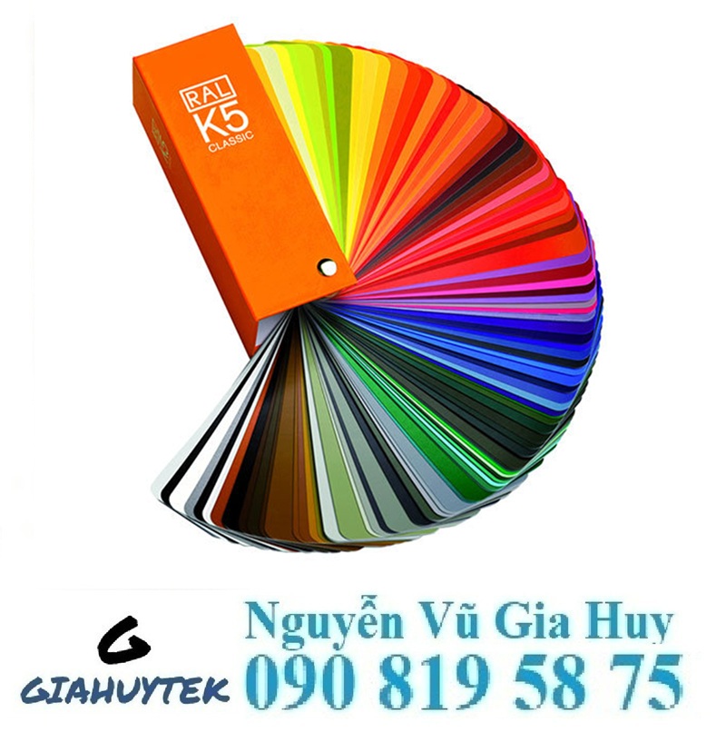 Quạt màu ral k5 – thư viện màu chuẩn cho sản phẩm sơn