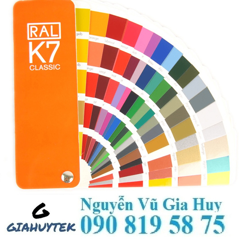 Quạt màu RAL K7: Thư viện màu chuẩn cho nhà sản xuất sơn