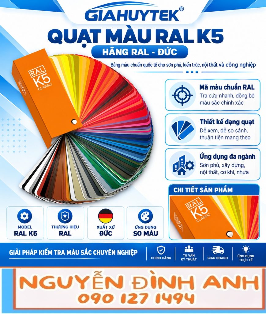 Quạt màu RAL K5 Classic hãng RAL Đức — Nguyễn Đình Anh 090 127 1494