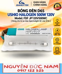 Bóng đèn halogen Ushio FDF JP120V-500WC6 500W 120V, tungsten 3200K